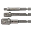 1/4 + 3/8 + 1/2" Maschinen-Adapter Set, ISO 1173 - 1