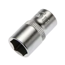 1/4 inch doppen, zeskantig, conform DIN 3124. - 2