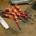 VDE screwdriver set, conforming to standards DIN ISO 2380 and DIN ISO 8764. - 2