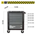 Werkstattwagen - 7 Schubladen - 14