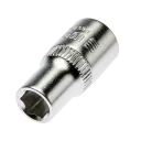 1/4 inch doppen, zeskantig, conform DIN 3124. - 7