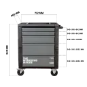 Werkstattwagen - 5 Schubladen - 3