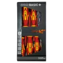 VDE screwdriver set, conforming to standards DIN ISO 2380 and DIN ISO 8764. - 1