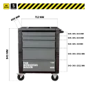 Werkstattwagen - 5 Schubladen - 2