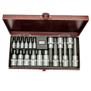 1/4 + 1/2" Innensechskant-Steckschlüssel-Garnitur - 6