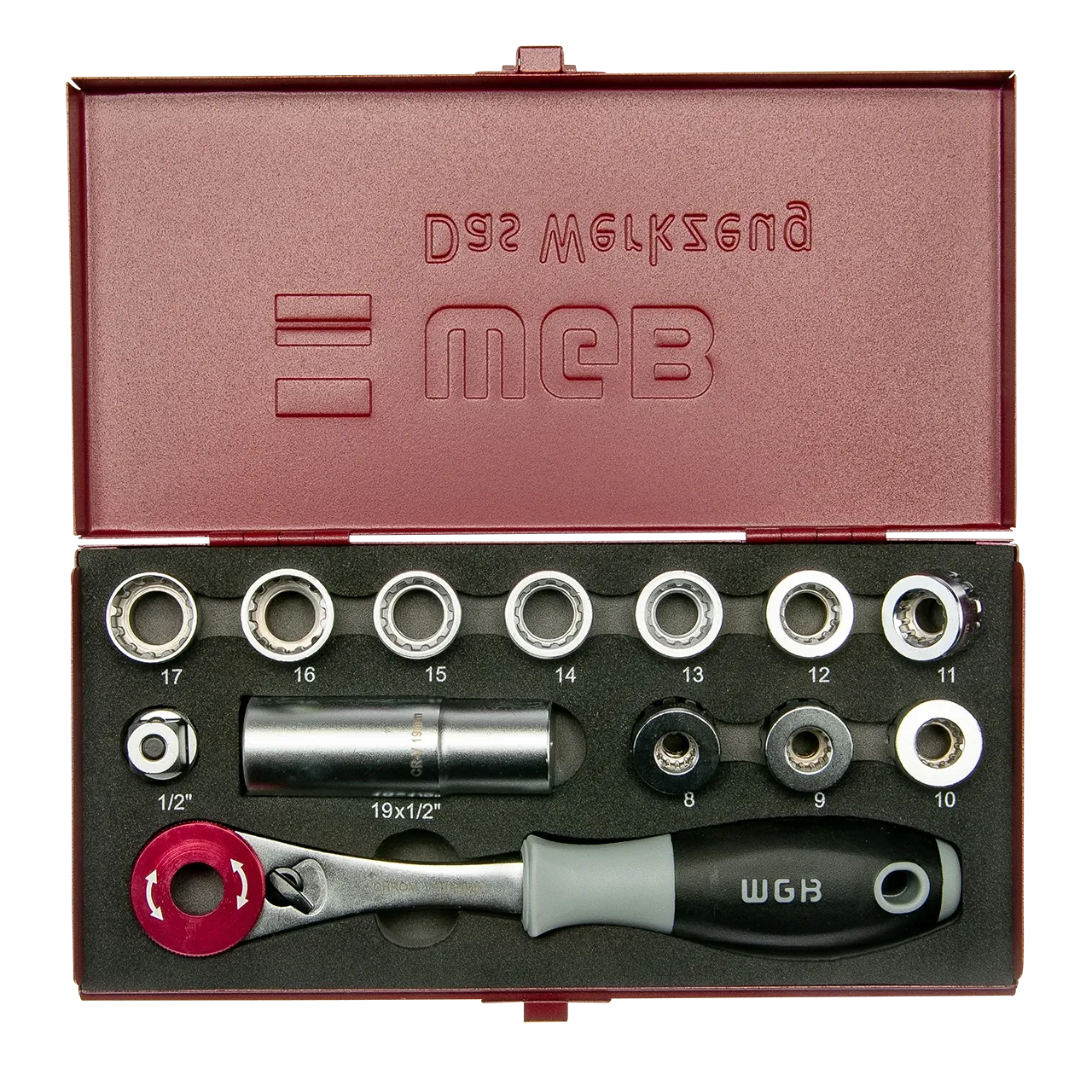 1/2" Durchsteck-Steckschlüssel-Garnitur „40 in 1“