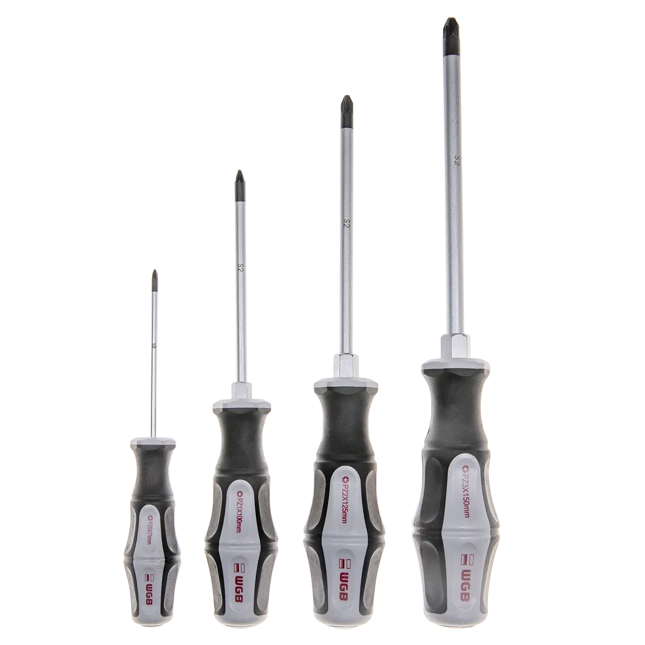 Set di cacciaviti PZ, conforme alla norma DIN ISO 8764.