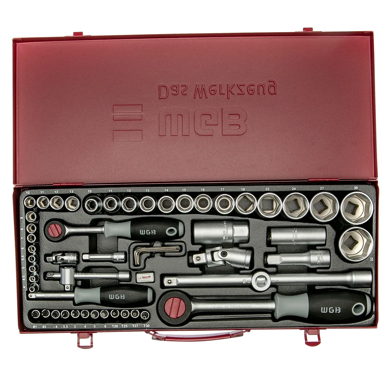 1/4 + 1/2" Steckschlüssel-Garnitur