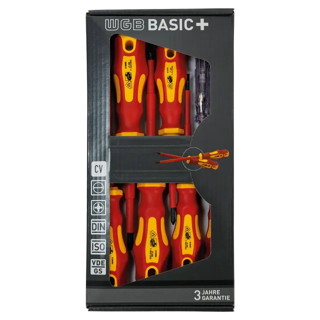 VDE schroevenset, conform DIN ISO 2380, DIN ISO 8764.