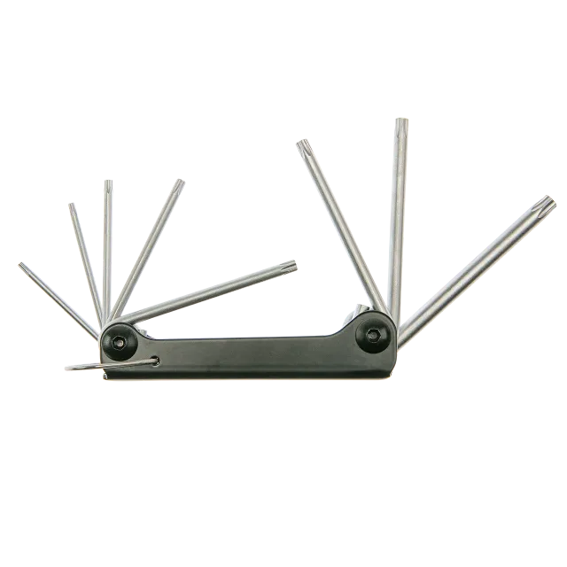 Set van verstelbare TORX®-schroevendraaiers met inbussleutel.